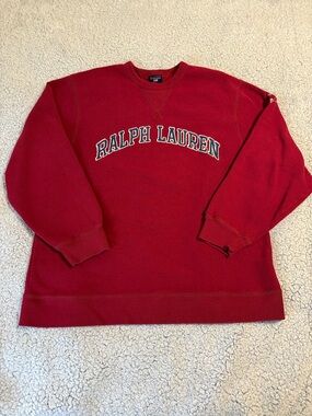 Ralph Lauren Red Crewneck Sweatshirt